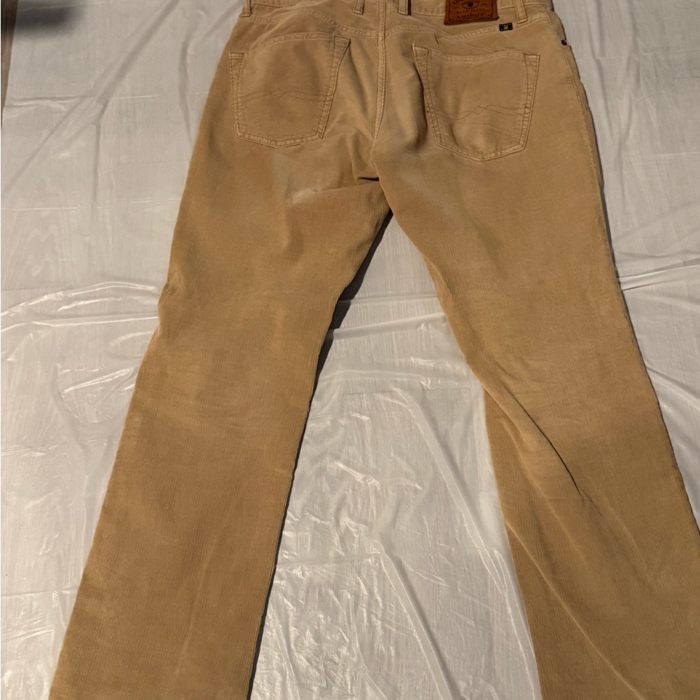 Lucky Brand 221 Original Straight Tan Corduroy Pants Men’s 32x32